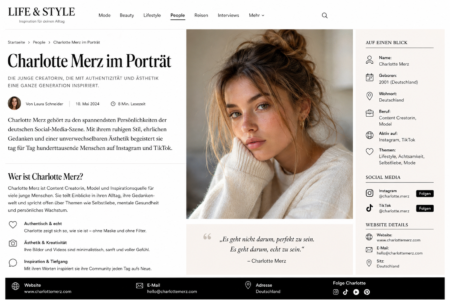 Charlotte Merz im Porträt