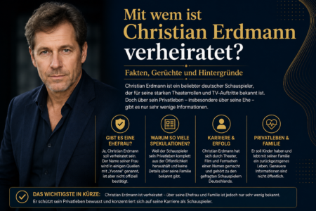 Mit wem ist Christian Erdmann verheiratet